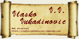 Vlaško Vukadinović vizit kartica